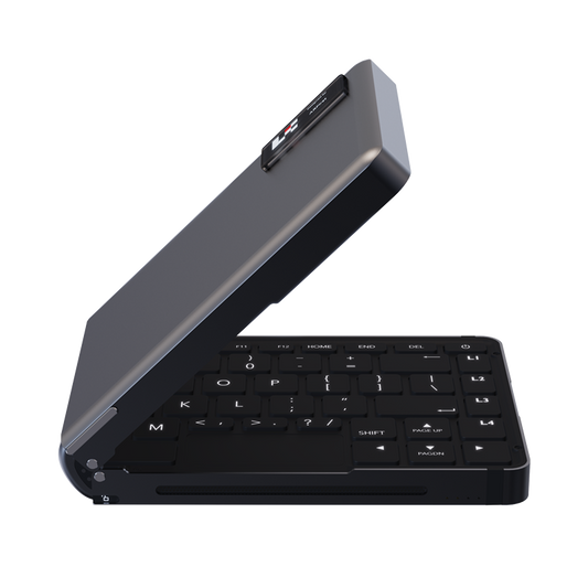 Mobile All in one Mini PC with Folding Keyboard